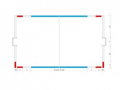 Комплект разметки для водного поло, женский